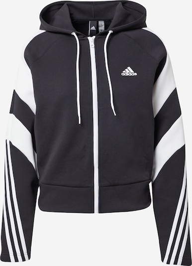 ADIDAS PERFORMANCE Sportsweatjacke in schwarz / weiß, Produktansicht