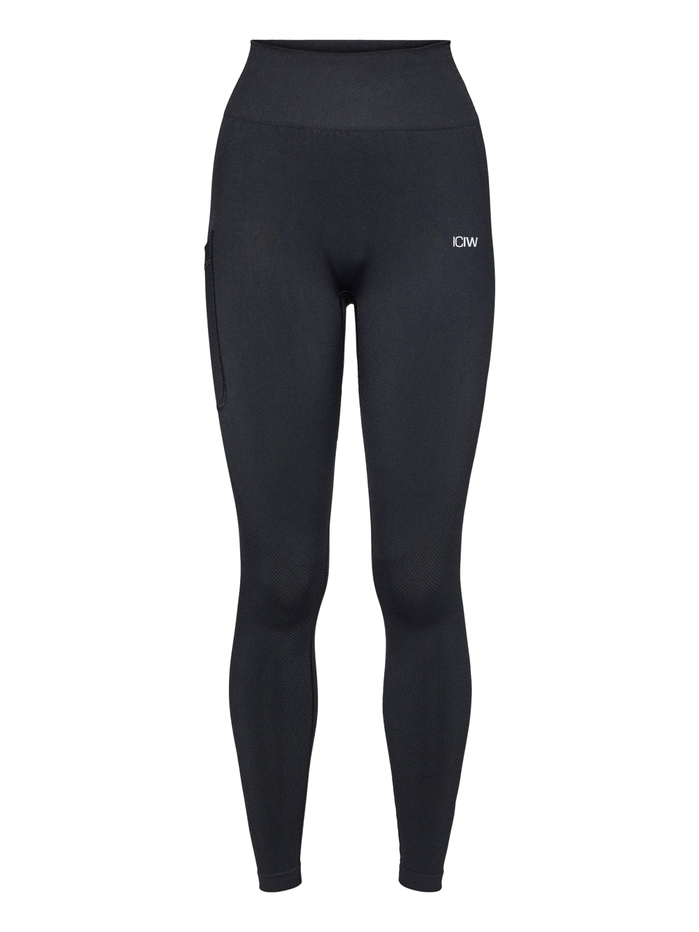 Skinny Pantalon de sport 'Define Seamless' ICANIWILL en noir : devant