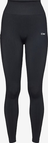 ICANIWILL Skinny Urheiluhousut 'Define Seamless' värissä musta: etupuoli