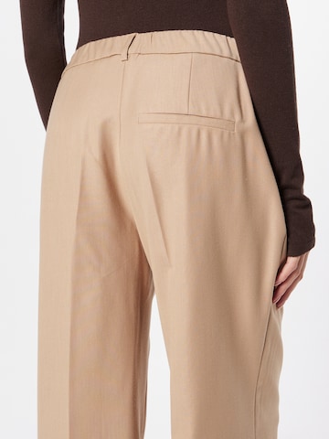 Wide leg Pantaloni con piega frontale 'Charlotte' di s.Oliver BLACK LABEL in beige