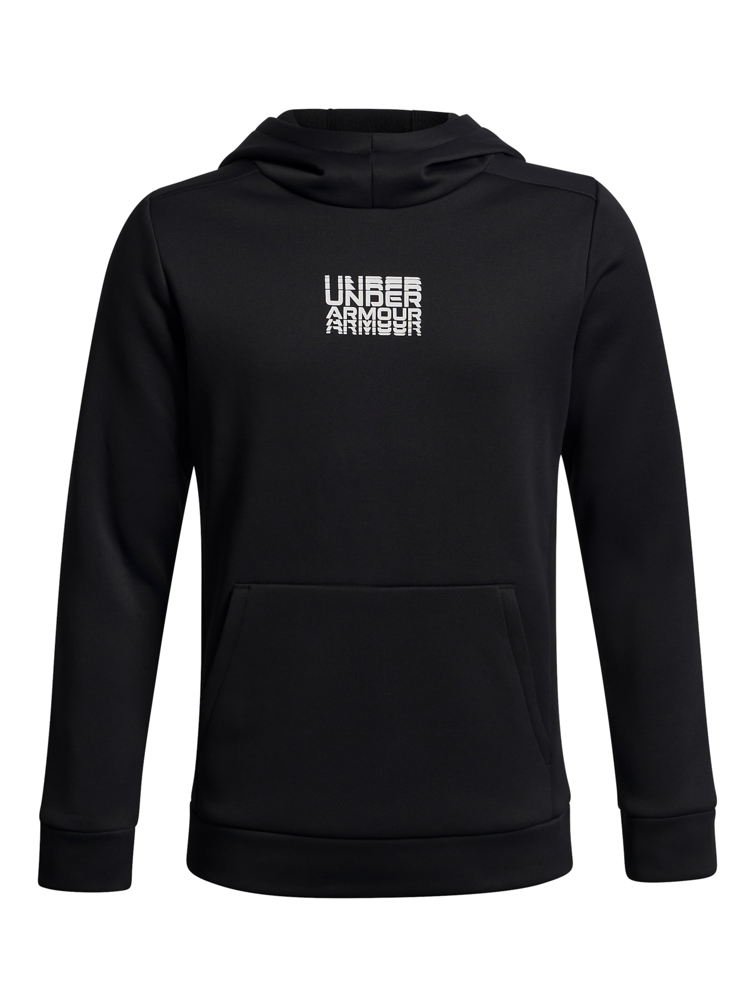 UNDER ARMOUR Sportief sweatshirt in Zwart: voorkant