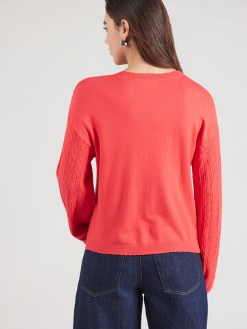 VILA Sveter 'VIEMI' - Červená
