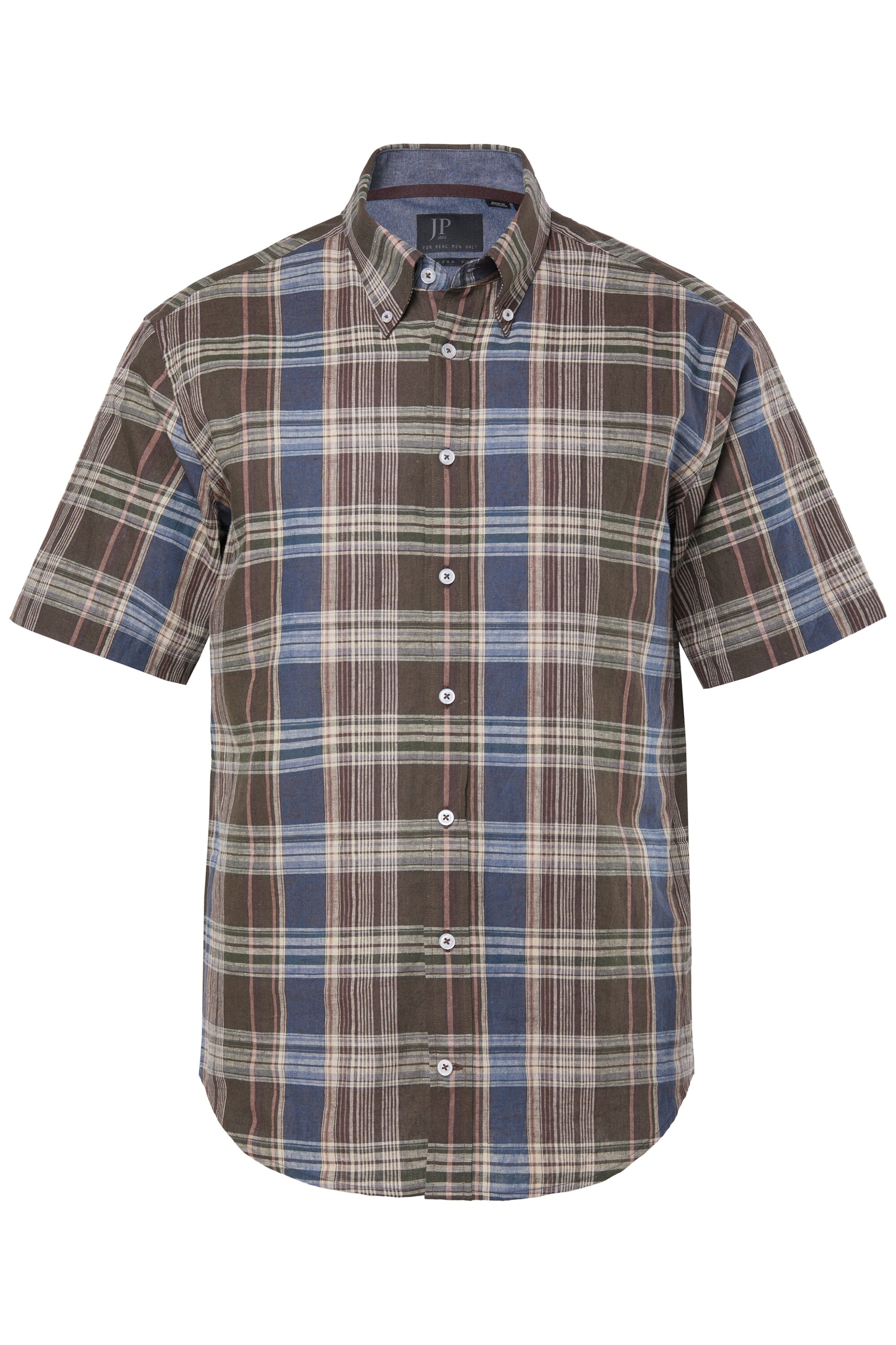 JP1880 Regular Fit Hemd in Braun: Vorderseite