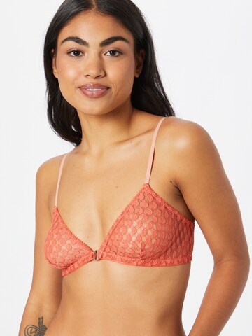 BeckSöndergaard Triangle Bra in Orange: front