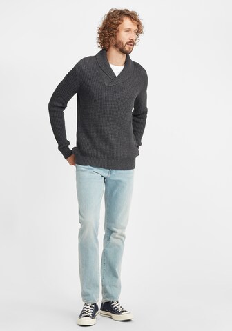 !Solid Strickpullover 'Mapari' in Grau