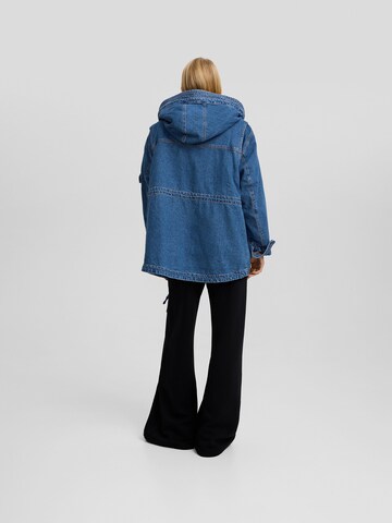 Bershka Winterparka in Blauw