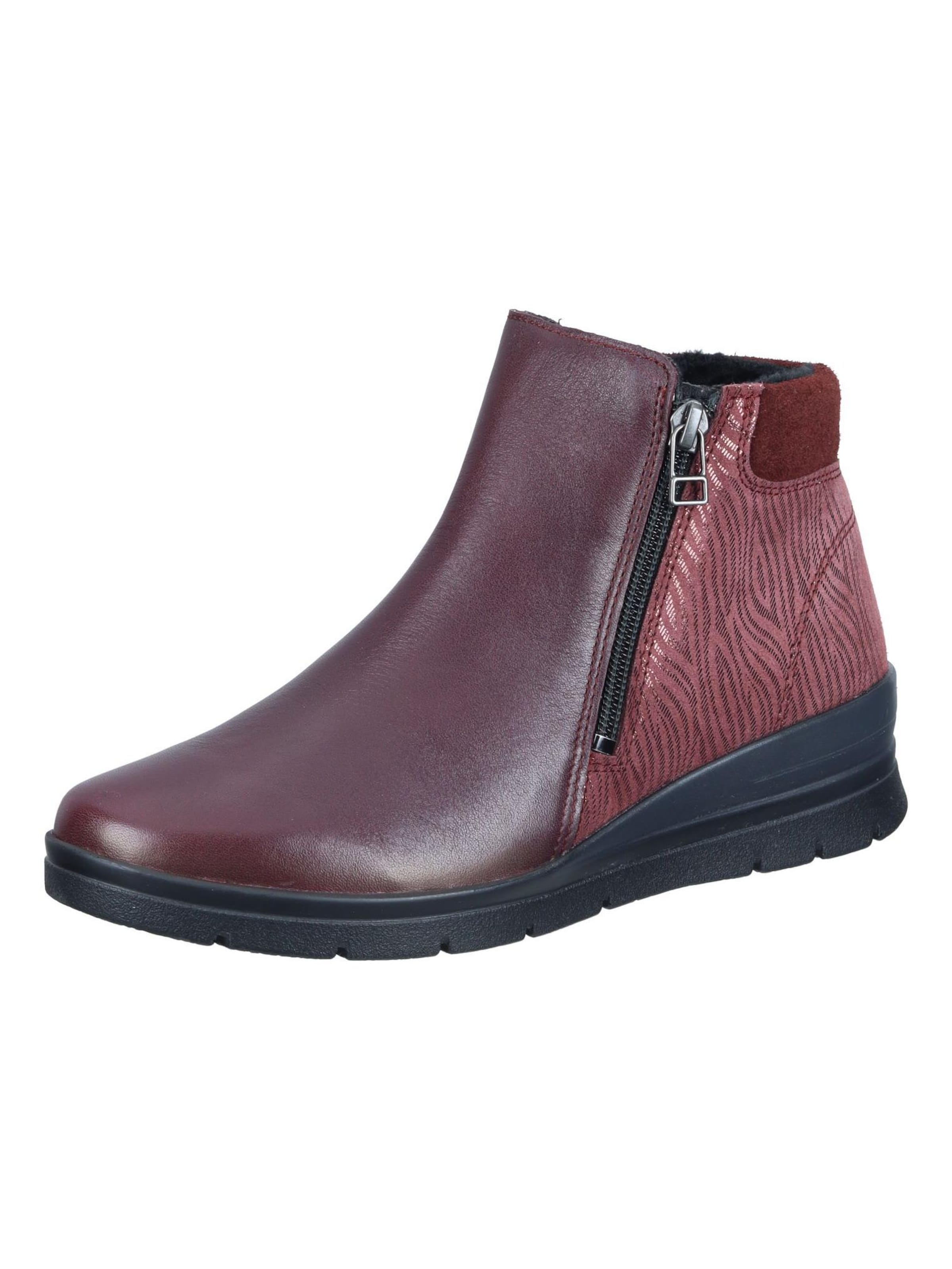 Comfortabel Stiefelette‌‌‌‌‌‌‌‌ in Rot: Vorderseite