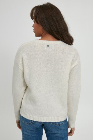 PULZ Jeans Sweater 'PZIRIS' in White