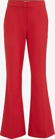 WE Fashion Bootcut Suorat housut värissä punainen: etupuoli