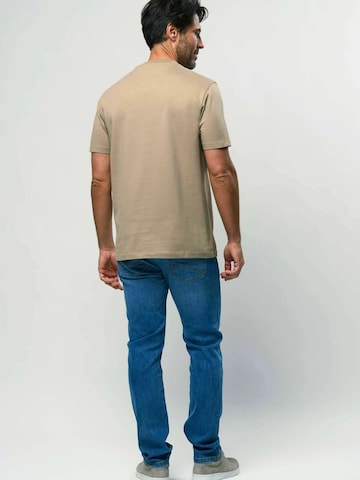 MCS T-Shirt 'Felix ' in Beige