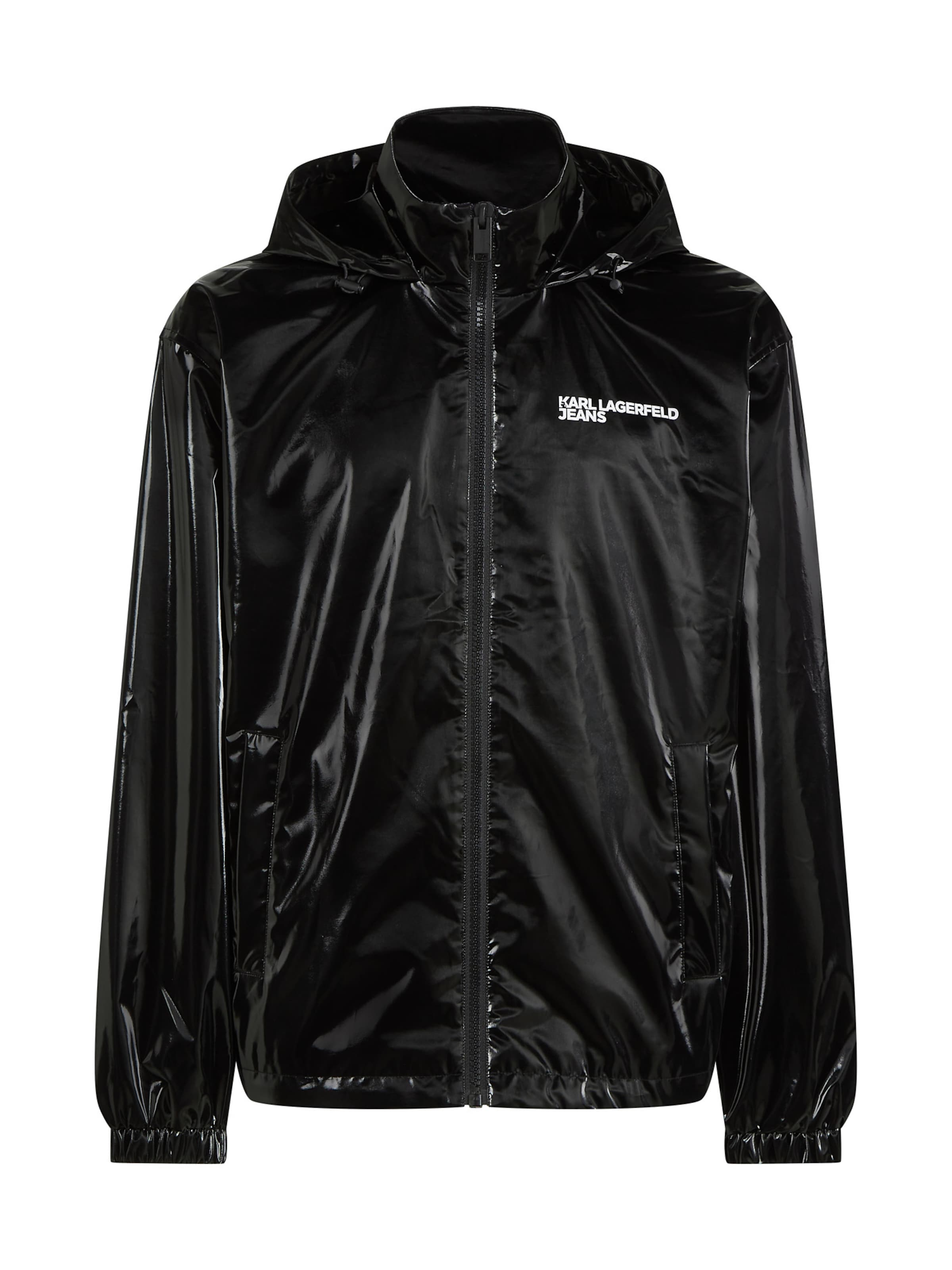 KARL LAGERFELD JEANS Övergångsjacka i svart: framsida