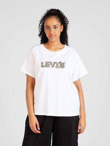 Levi's® Plus Paita 'PL Perfect Tee' värissä valkoinen: edessä