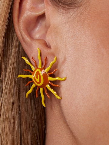 Lucardi Earrings 'Statement' in Yellow