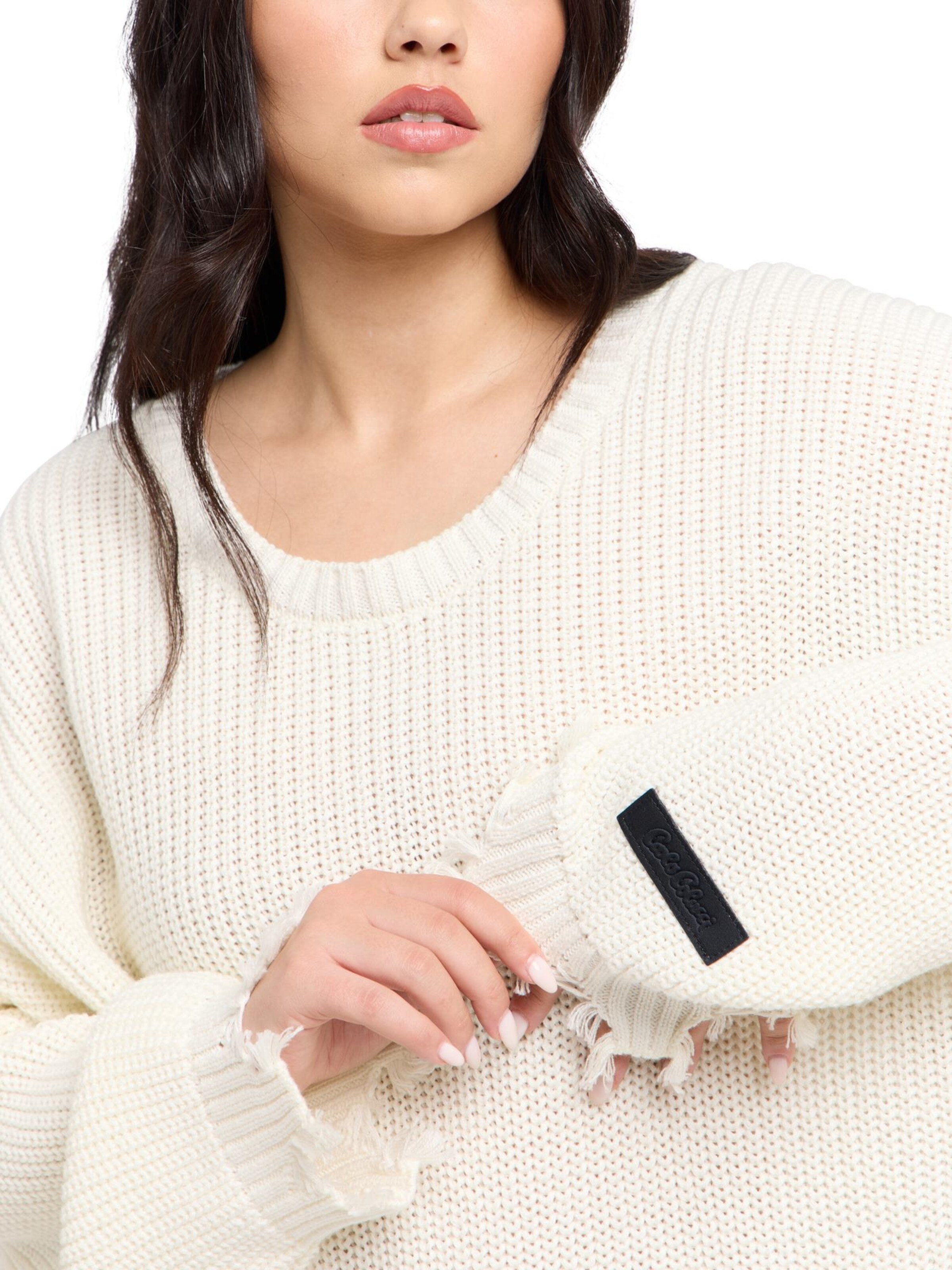 Carlo Colucci Pullover ' Di Valerio ' in Weiß