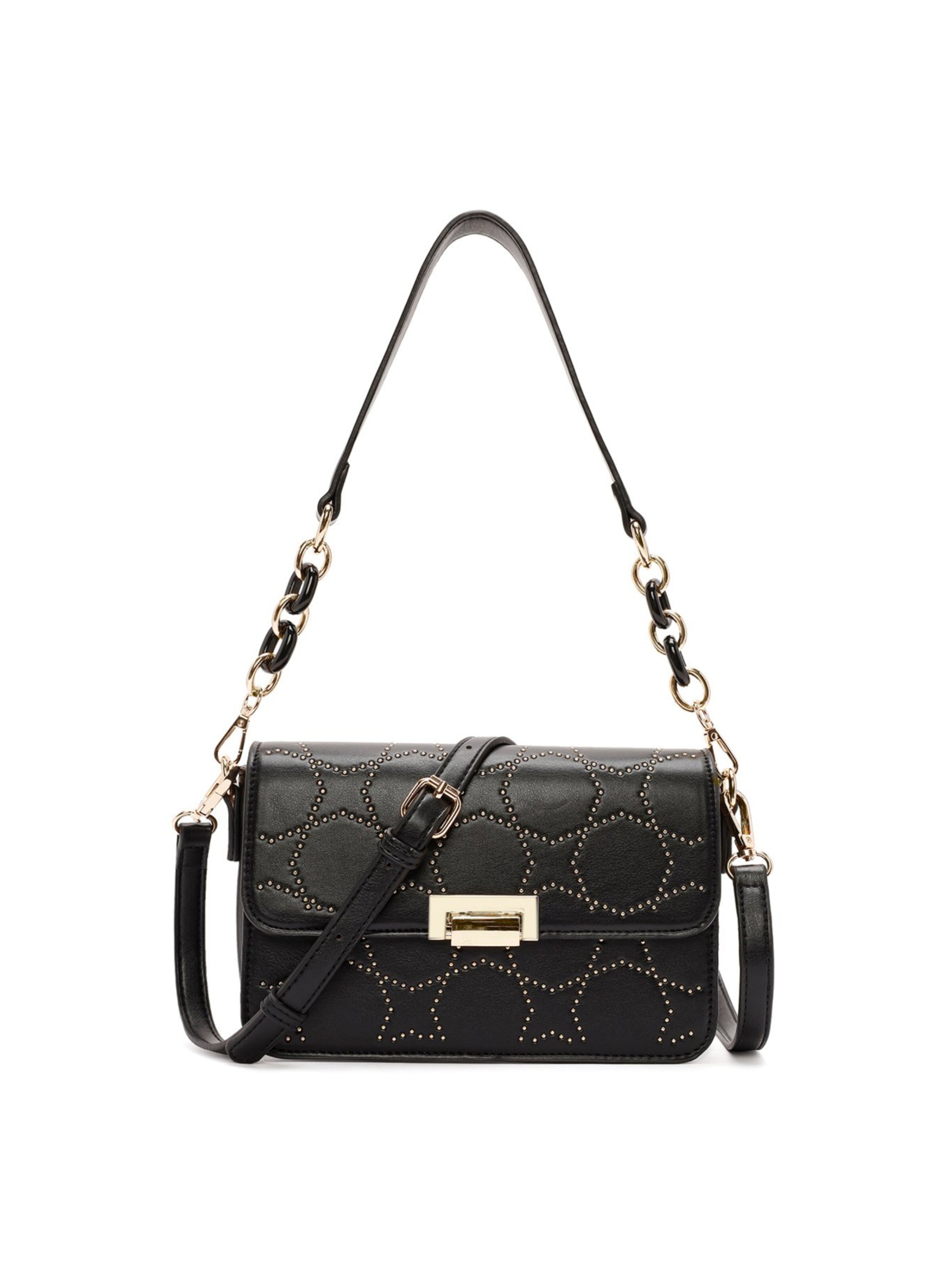 Derimod Shoulder bag in Black: front