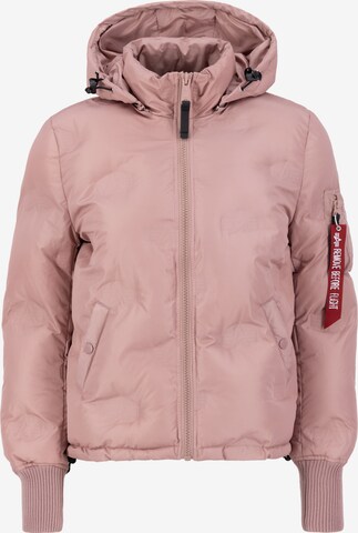 ALPHA INDUSTRIES Zimní bunda – pink: přední strana