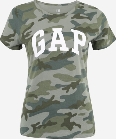 Gap Petite Тениска в Каки / маслина / тъмнозелено / бяло, Преглед на продукта