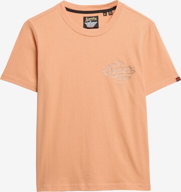 T-shirt Superdry en orange : devant