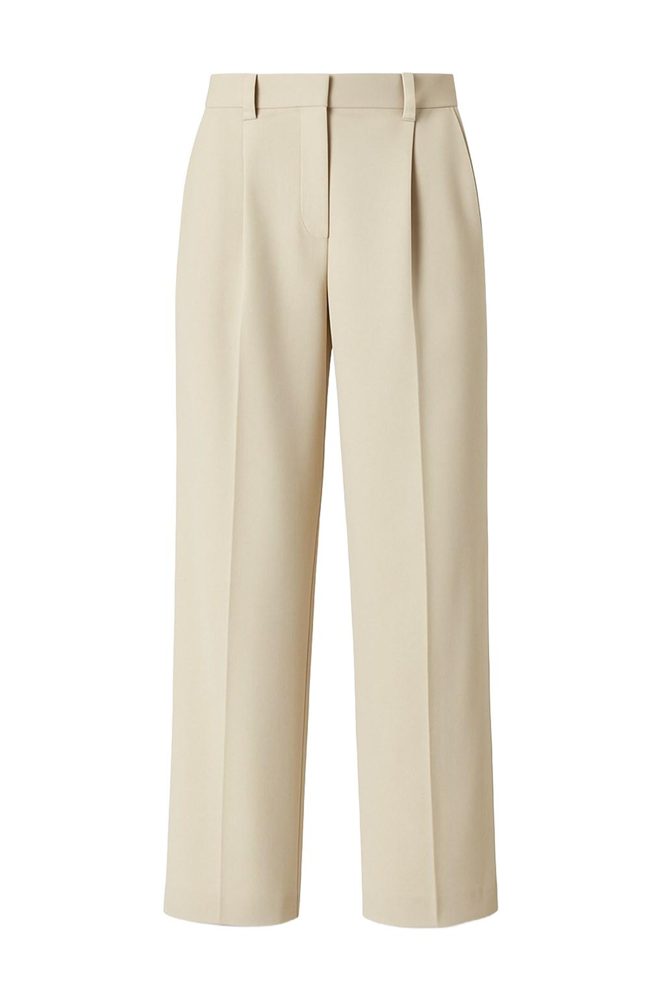 Wide Leg Pantalon MANUKA en beige : devant