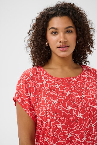 KAFFE CURVE Bluse 'KCVilana Ami' in Rot