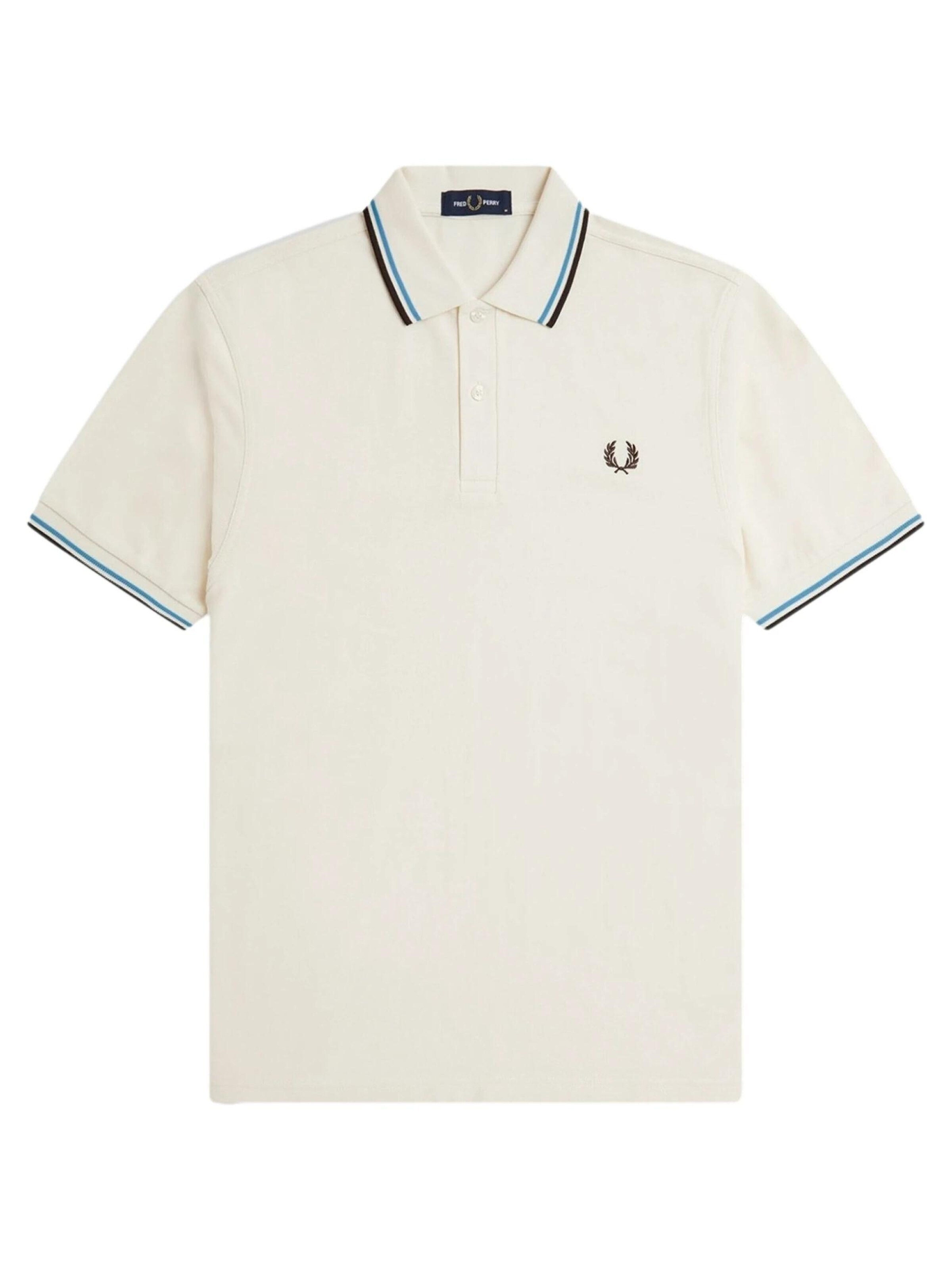 Fred Perry Bluser & t-shirts 'Polo fred perry beige/azul-negro twin tipped shirt' i beige