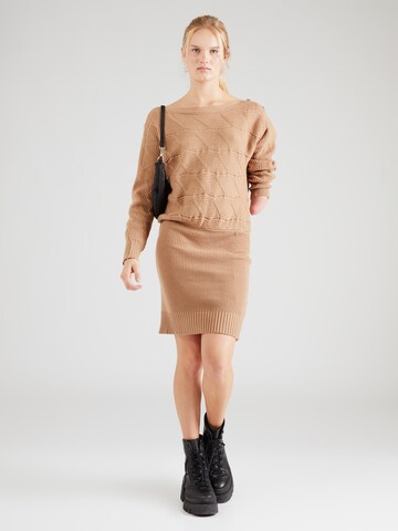 GUESS Knitted dress 'ELODIE' in Beige