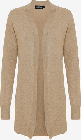 Oxmo Knit Cardigan 'Kat' in Beige: front