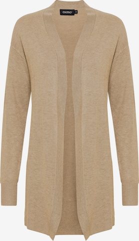 Oxmo Knit Cardigan 'Kat' in Beige: front