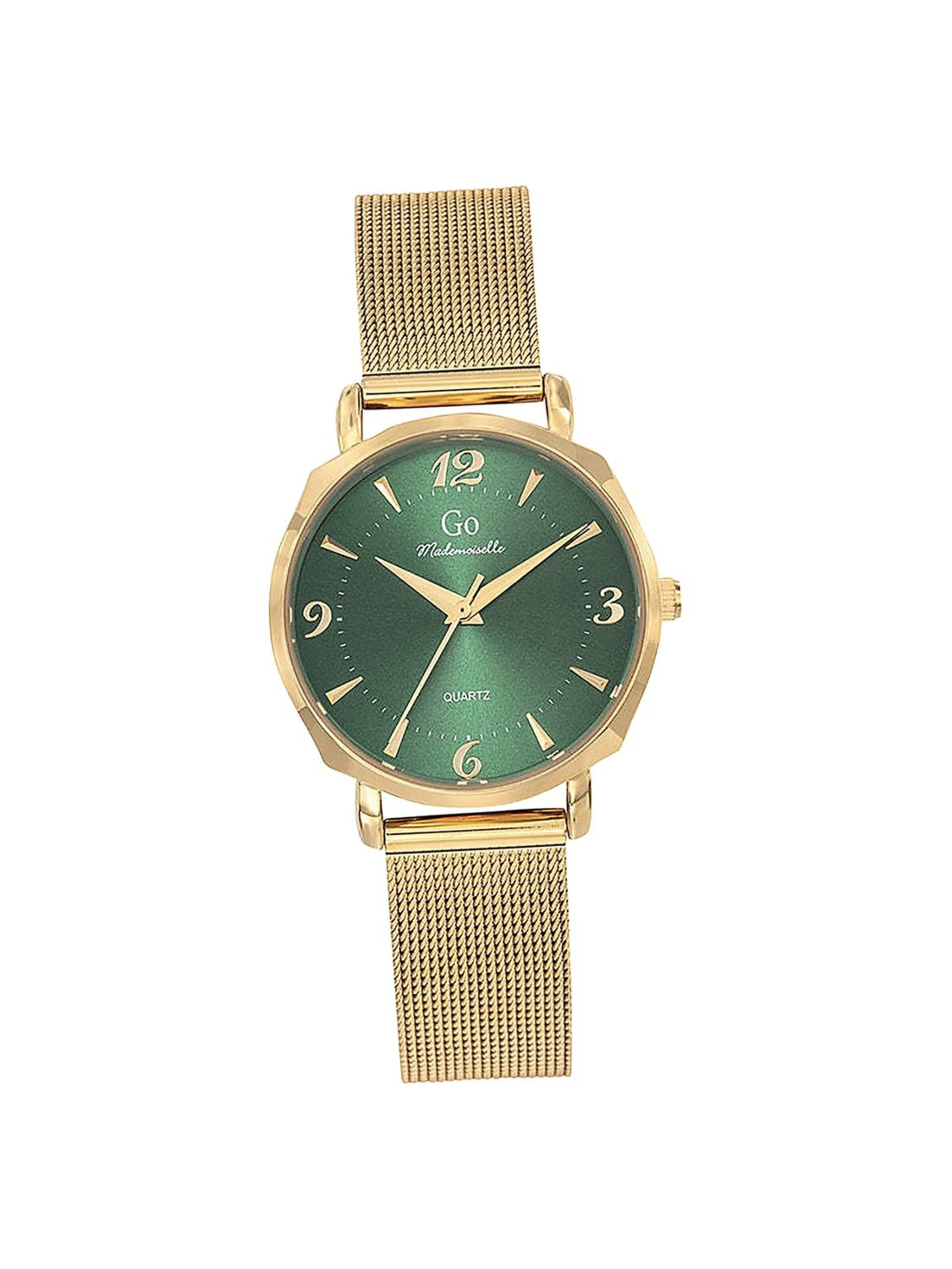 GO GirlOnly - Reloj analógico en oro: frente