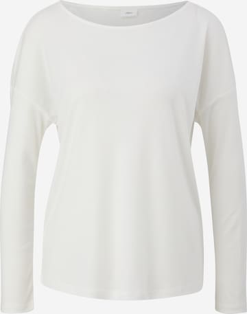 T-shirt s.Oliver BLACK LABEL en blanc : devant