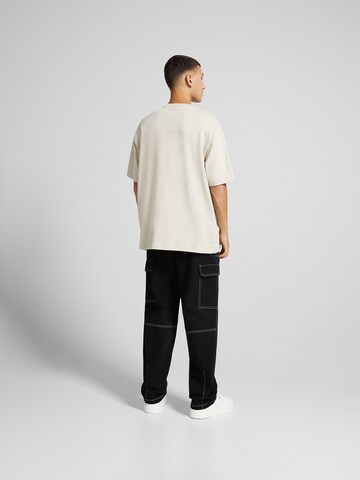 Bershka Loosefit Hose in Schwarz