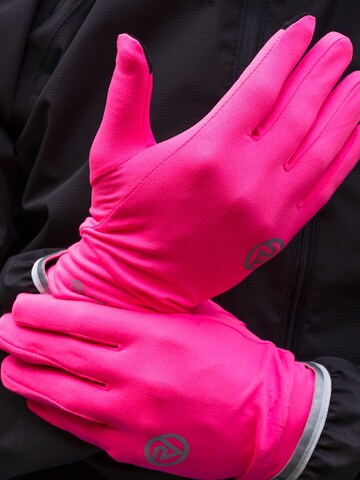 Proviz Full Finger Gloves 'Classic' in Pink: front