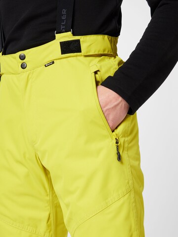 Whistler Regular Workout Pants 'Fairfax' in Yellow