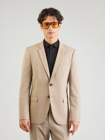 HUGO Slim fit Business-colbert 'Arti' in Beige: voorkant