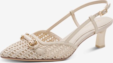 Escarpins à bride arrière Tamaris en beige : devant