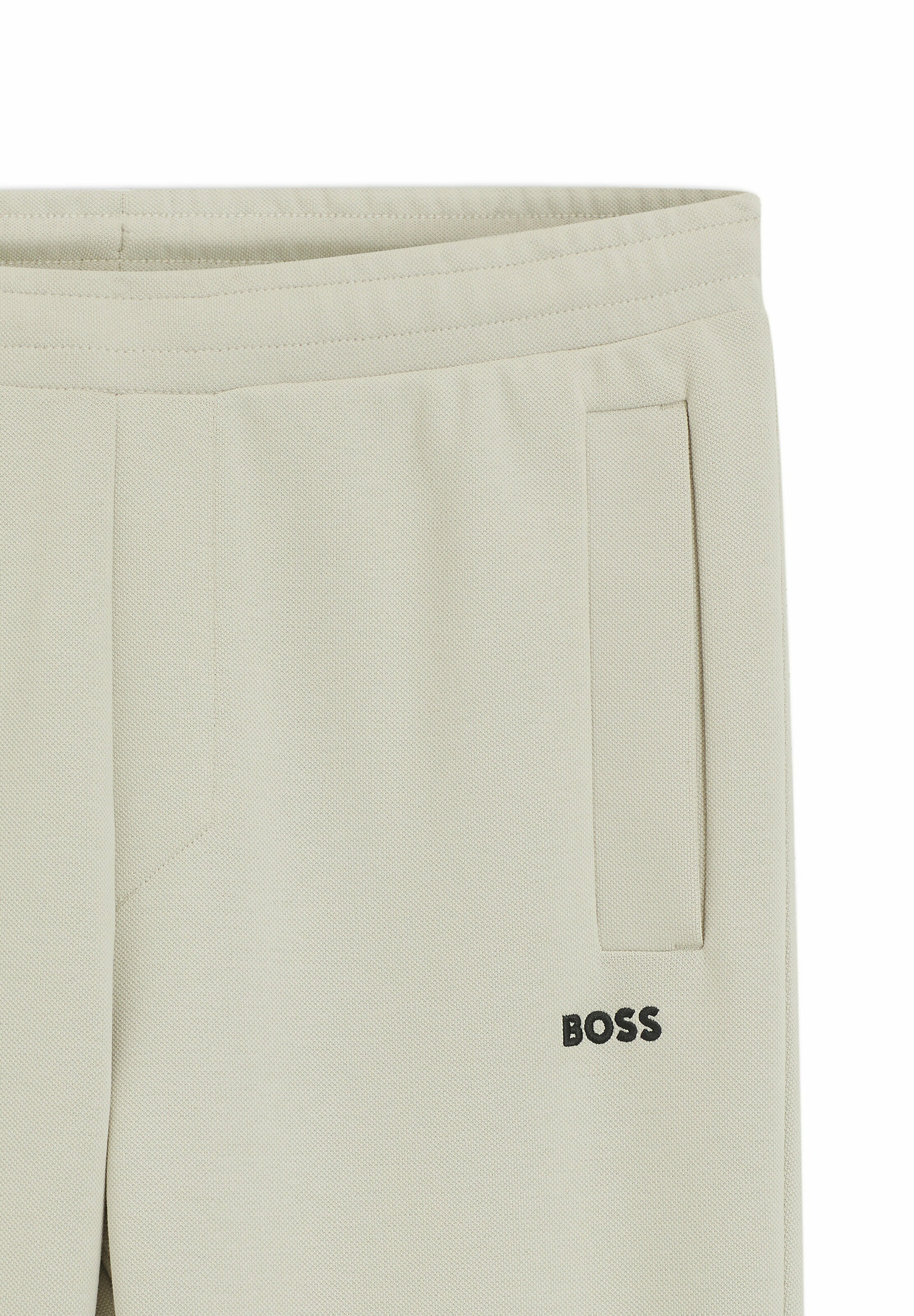 BOSS - Tapered Calças de desporto 'Union Hadiko' em bege