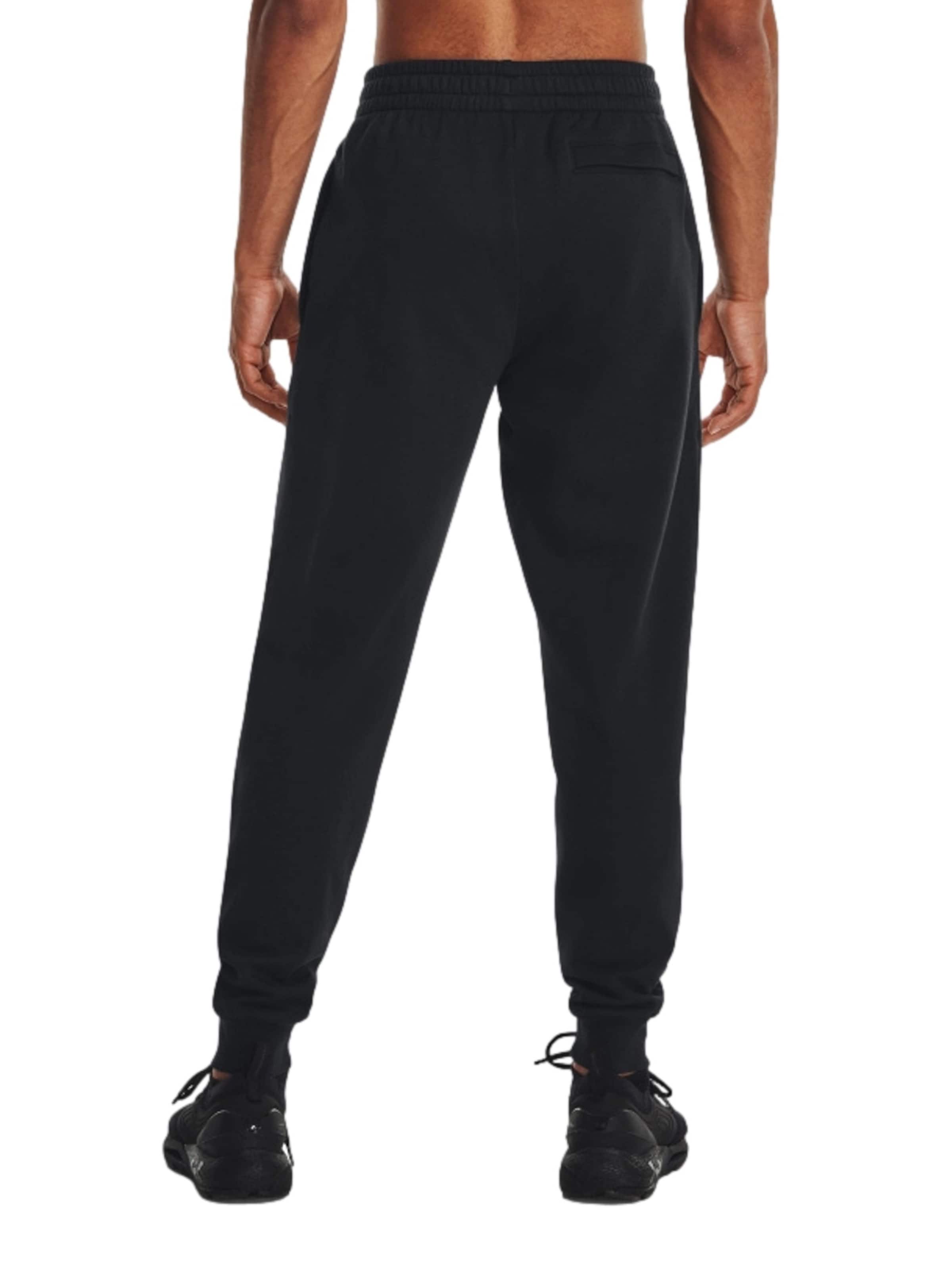 Loosefit Pantalon de sport 'Rival' UNDER ARMOUR en noir
