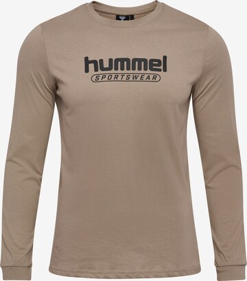 Hummel Functioneel shirt 'Booster' in Bruin: voorkant