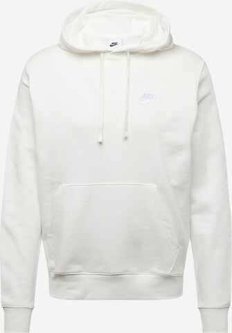 Nike Sportswear Regular fit Μπλούζα φούτερ 'Club' σε μπεζ: μπροστά