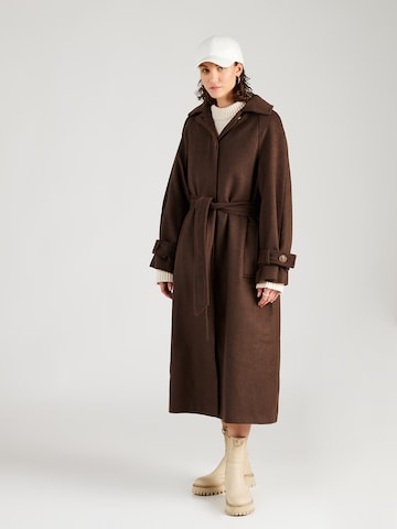 Manteau mi-saison TOPSHOP en marron : devant