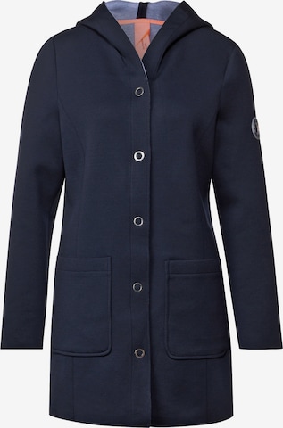 STREET ONE Between-Seasons Coat in Blue: front