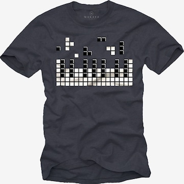 MAKAYA Shirt 'Piano' in Grey: front