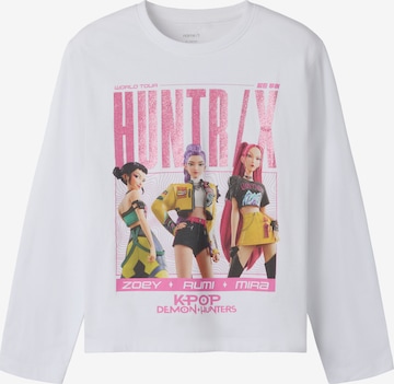 NAME IT Shirt 'NKFAris Kpop Demon Hunters' in White: front