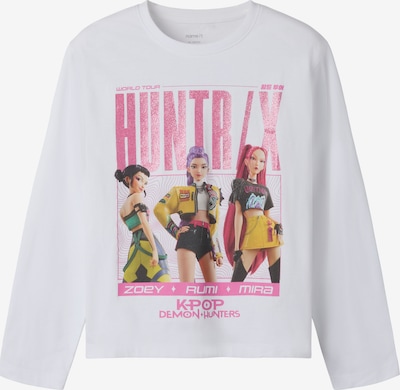 NAME IT Shirt 'NKFAris Kpop Demon Hunters' in 122-128 in beige / gelb / pink / weiß, Produktansicht