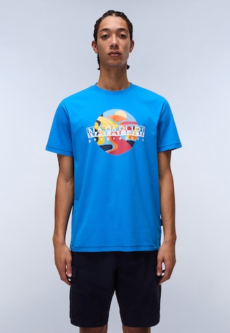NAPAPIJRI - Camisa 'S-Valdor' em azul: frente