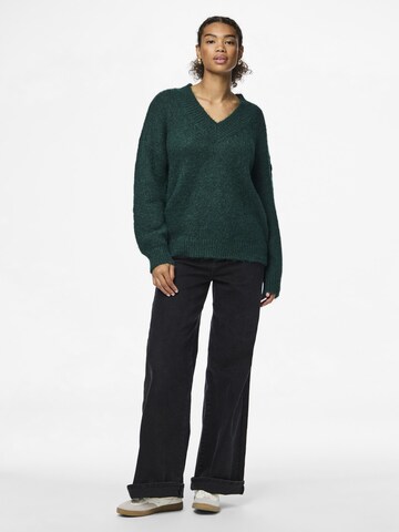 PIECES Sweater 'NADINA' in Green