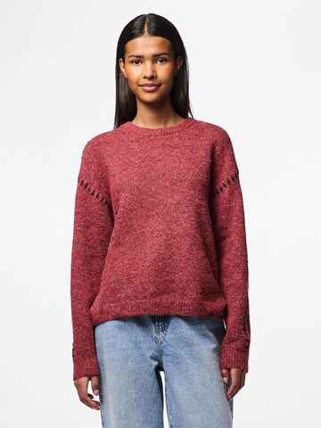 PIECES Pullover 'SILAH' i rød: forside