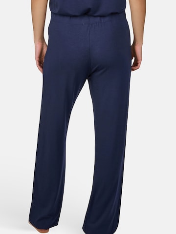 Myjama Pyjamahose `Billie`, figurbetont, besonders weich & angenehm auf der Haut in Blau