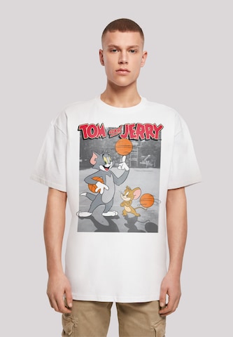 F4NT4STIC T-Shirt 'Tom And Jerry Basketball Buddies' in Weiß: Vorderseite