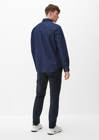 s.Oliver Regular fit Button Up Shirt in Blue